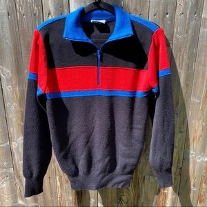 Vintage Meister quarter-zip ski sweater!
